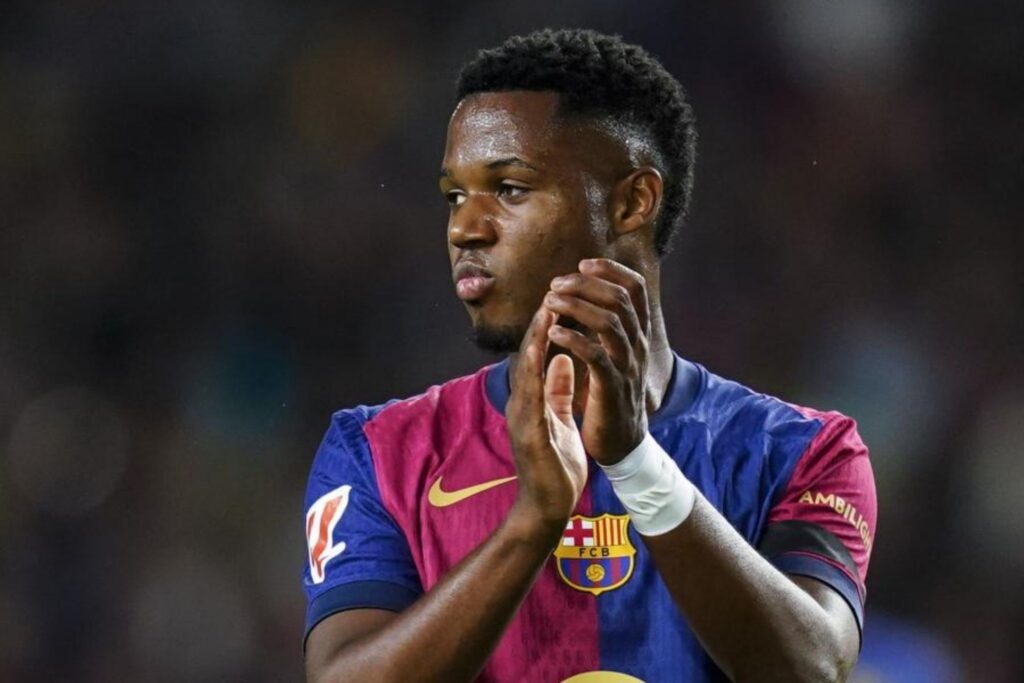 Ansu Fati em ação pelo Barcelona