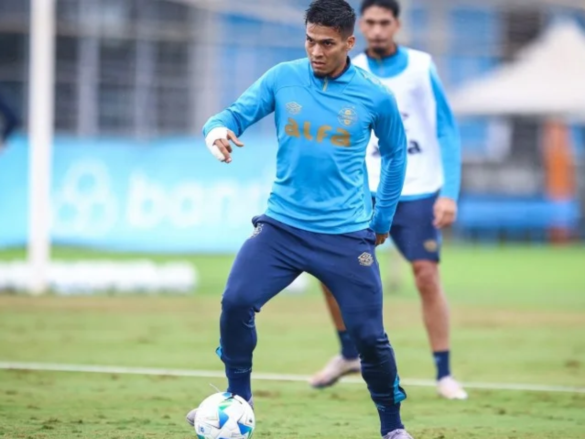 Matías Arezo atacante do Grêmio (Foto: Lucas Uebel/Grêmio)