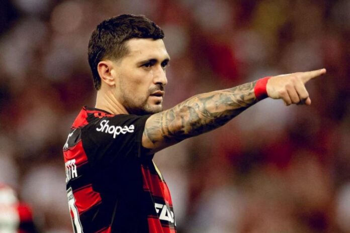 Arrascaeta em ação pelo Flamengo