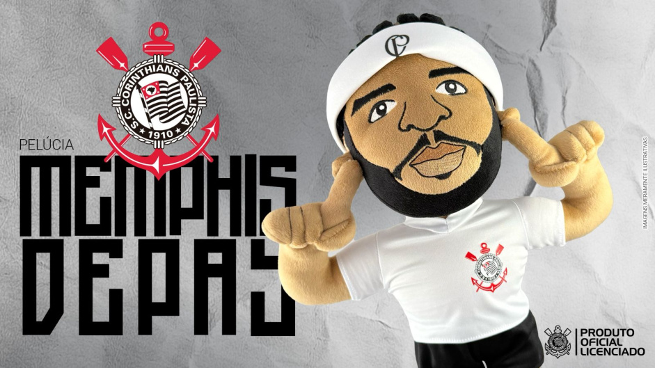 Boneco do Memphis Depay lançado pelo Corinthians