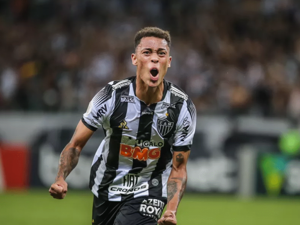 Bruninho, meio-campista, em ação pelo Atlético-MG (Foto: Bruno Cantini/Atlético-MG)