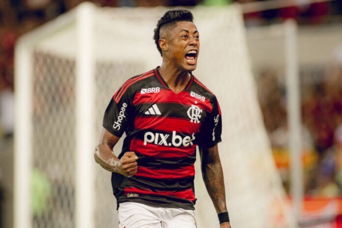 Bruno Henrique em ação pelo Flamengo