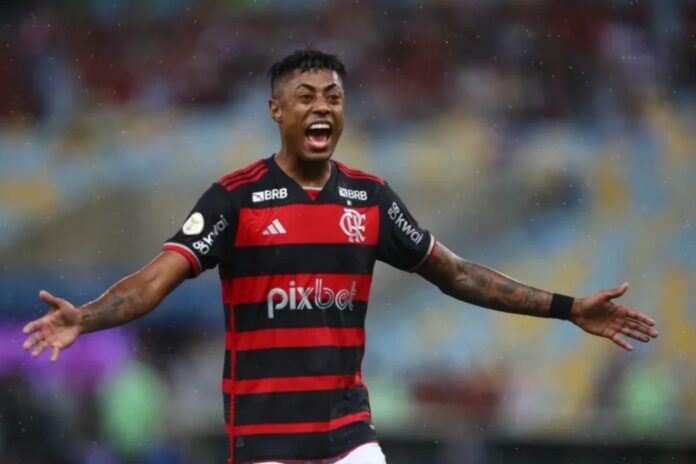 Bruno Henrique em ação pelo Flamengo