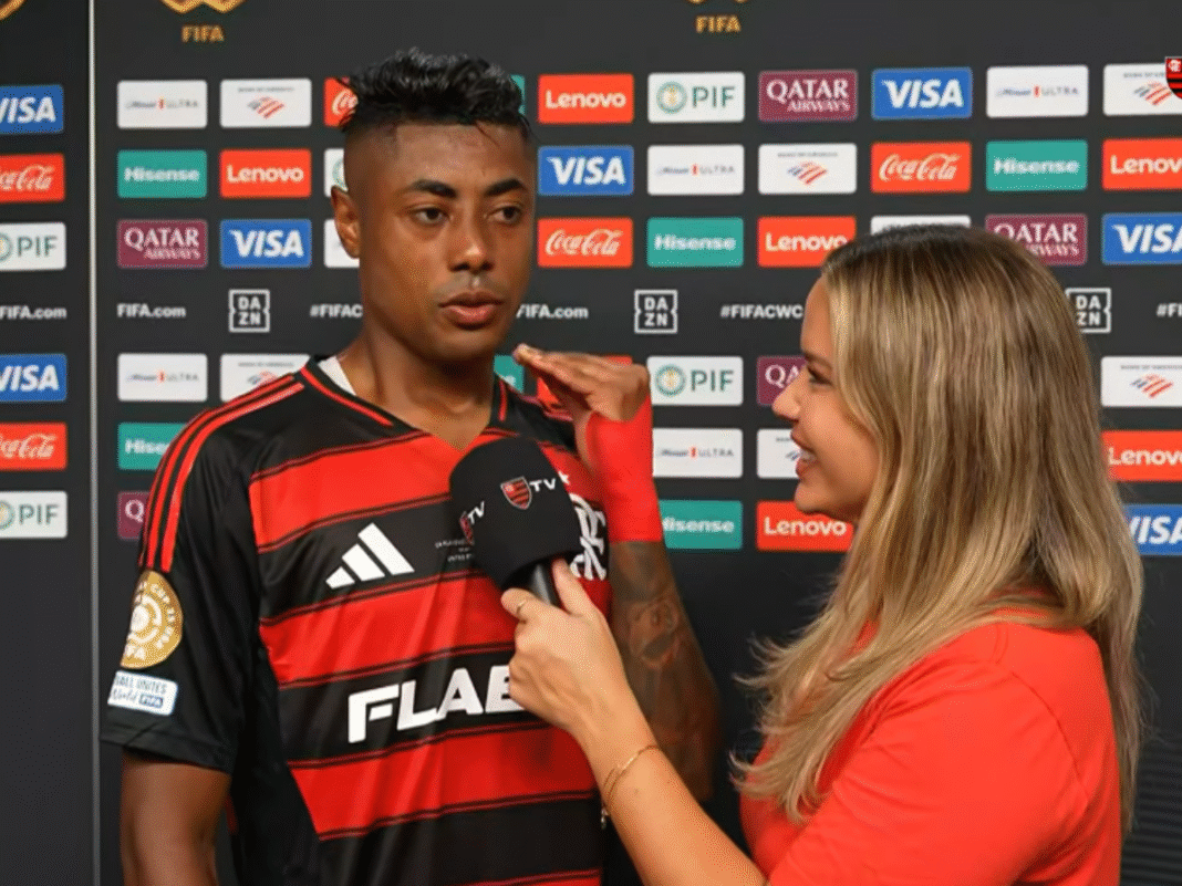 O apelo de Bruno Henrique à torcida do Flamengo após eliminação no Mundial de Clubes