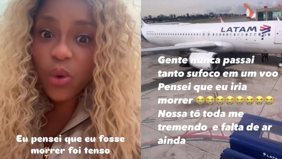 Cariúcha se desespera durante voo: “Me tremendo toda”