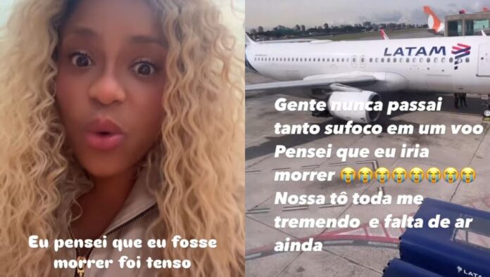 Cariúcha se desespera durante voo (Foto: Reprodução/Instagram)
