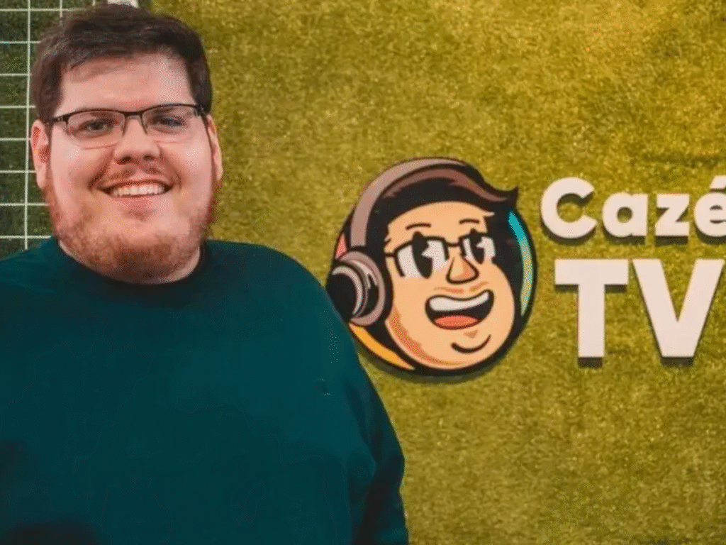 CazéTV é um canal de streaming, especializado na transmissão de eventos esportivos, veiculado no YouTube e retransmitido na Prime Video, Disney+, Samsung TV Plus e Mercado Livre através do Mercado Play (Foto: Divulgação)