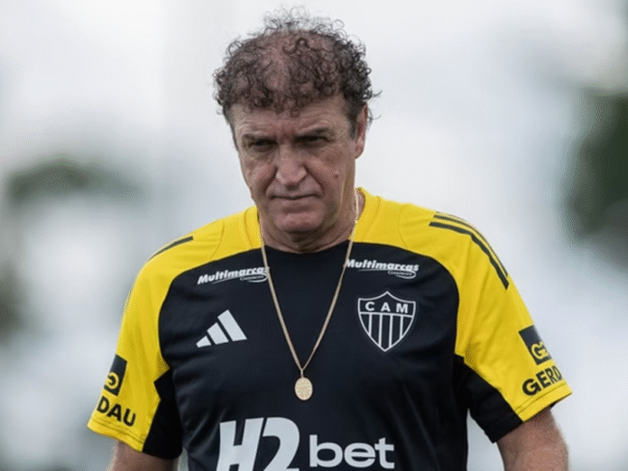 Cuca comanda treino do Atlético-MG (Foto: Pedro Souza/Atlético)