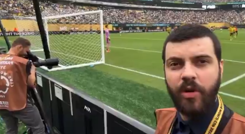 Diogo Defante viraliza ao tentar prever gol do Fluminense no Mundial contra o Borussia (Foto: Reprodução)