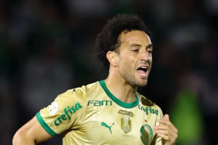 Felipe Anderson em ação pelo Palmeiras