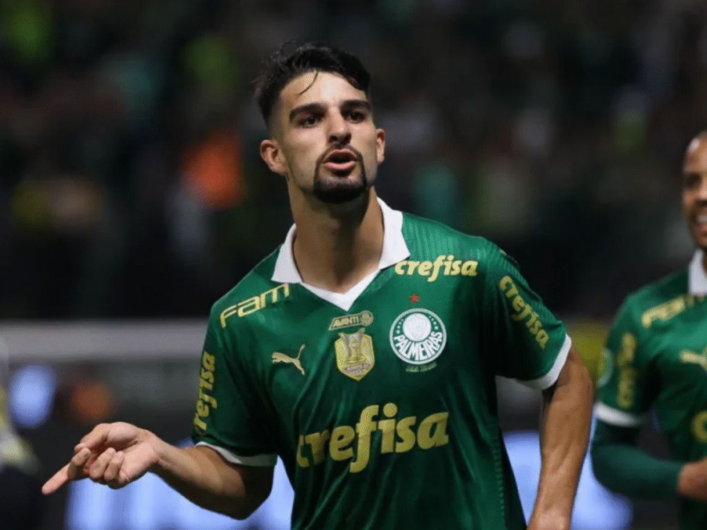Flaco López em ação pelo Palmeiras (Foto: Cesar Greco/Palmeiras/by Canon)
