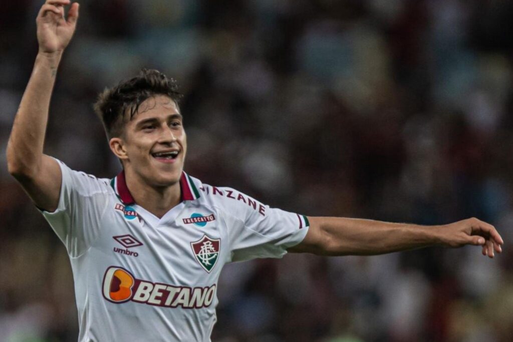 Gabriel Pirani em ação pelo Fluminense