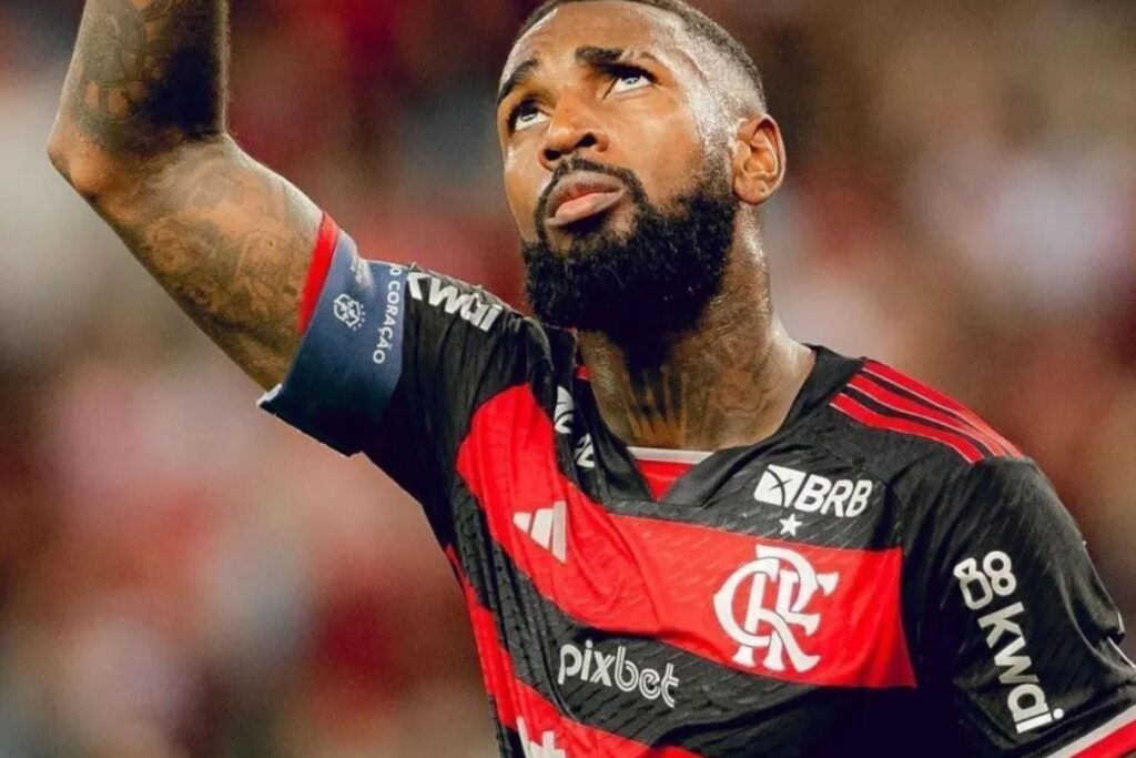 Gerson em ação pelo Flamengo