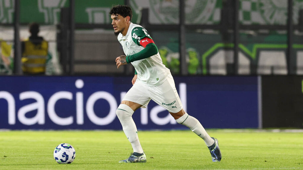 Gustavo Gómez em ação pelo Palmeiras (Foto: Cesar Greco/Palmeiras/by Canon)