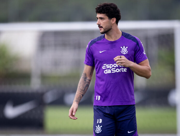 Gustavo Henrique durante treinamento do Corinthians (Foto: Rodrigo Coca/Ag. Corinthians)