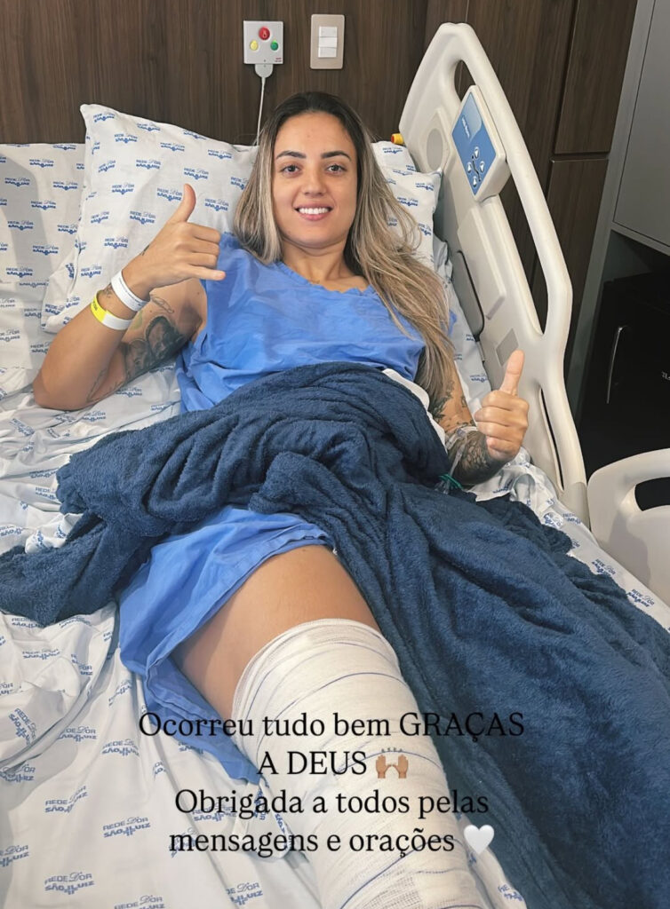 Ingryd Avancini passa por cirurgia no joelho