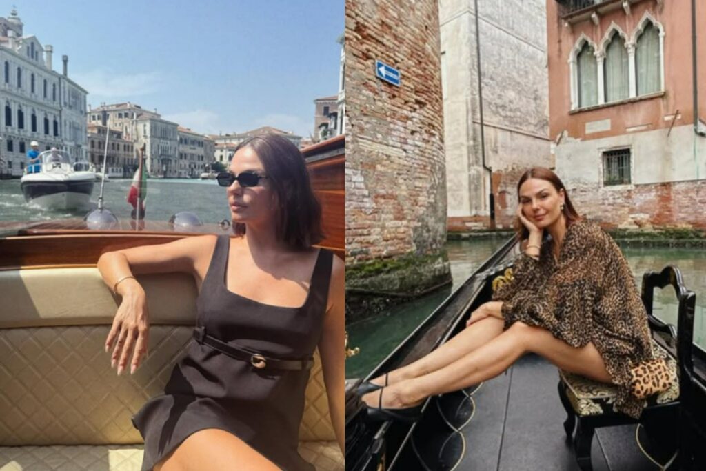 Isis Valverde e Marcus Buaiz em lua de mel em Veneza, na Itália