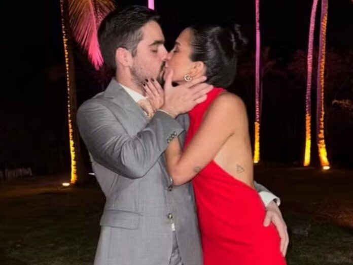 João Silva, filho de Faustão, com a nova namorada (Foto: Instagram)