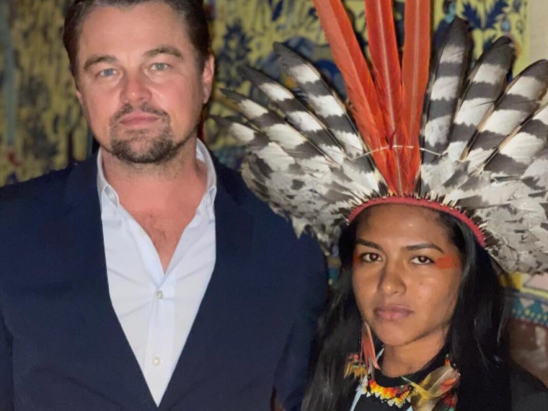 Leonardo DiCaprio participa do lançamento de filme sobre a Amazônia