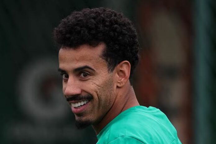 Lucas Evangelista em treino do Palmeiras