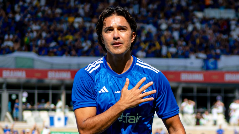 Marcelo Moreno pelo Cruzeiro (Foto: Gustavo Aleixo/Cruzeiro)