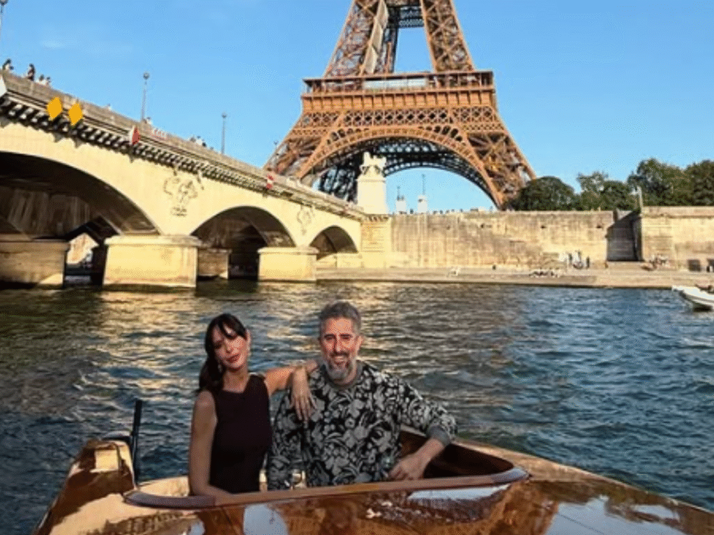 Marcos Mion e Suzana Gullo comemorando aniversário do apresentador em Paris (Foto: Reprodução/Instagram)