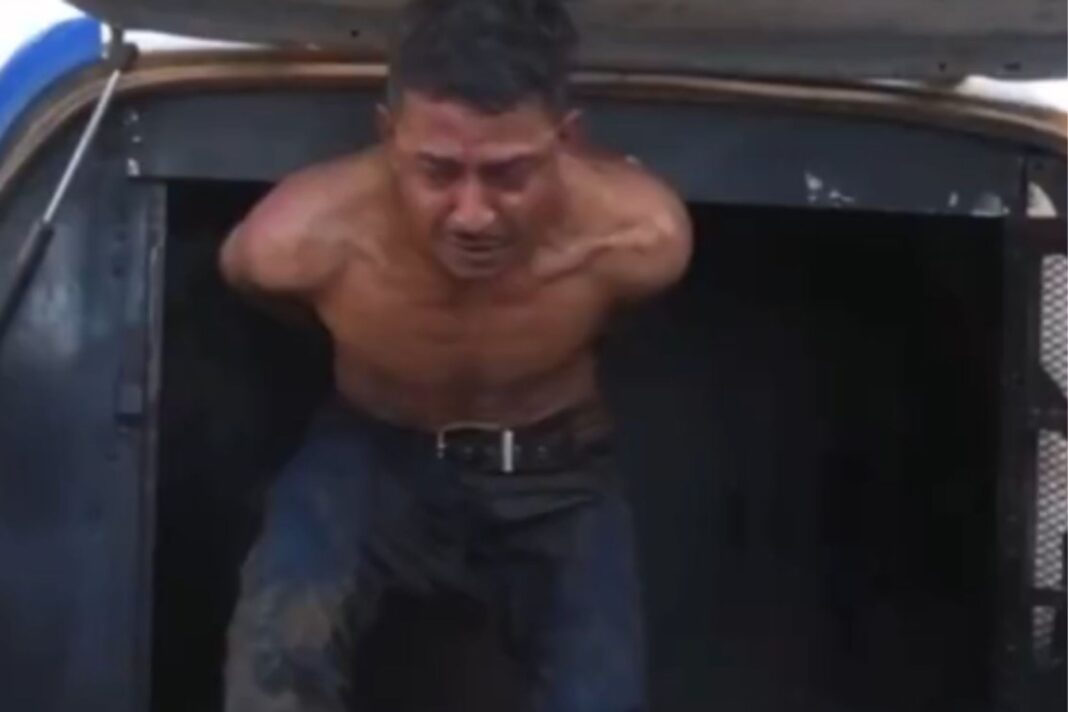 Suspeito foge da polícia durante programa ao vivo