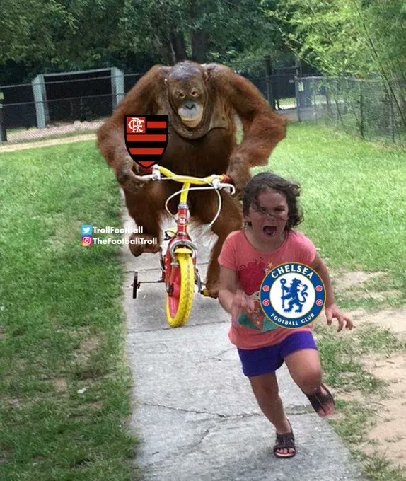 Meme usado para provocar o Chelsea (Foto: Reprodução/@TrollFootball)