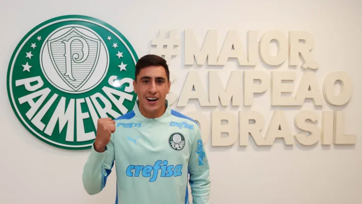 Merentiel pelo Palmeiras (Foto: Cesar Greco/Palmeiras)