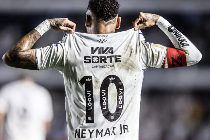 Neymar em ação pelo Santos