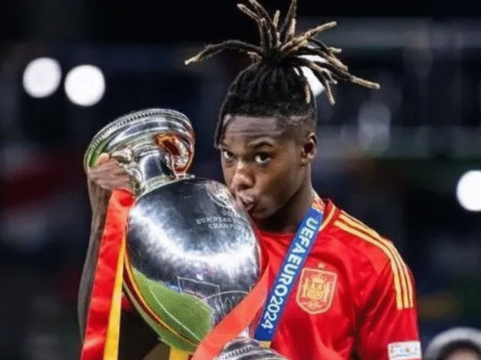 Nico Williams acerta com o Barcelona (Foto: Reprodução/Instagram)