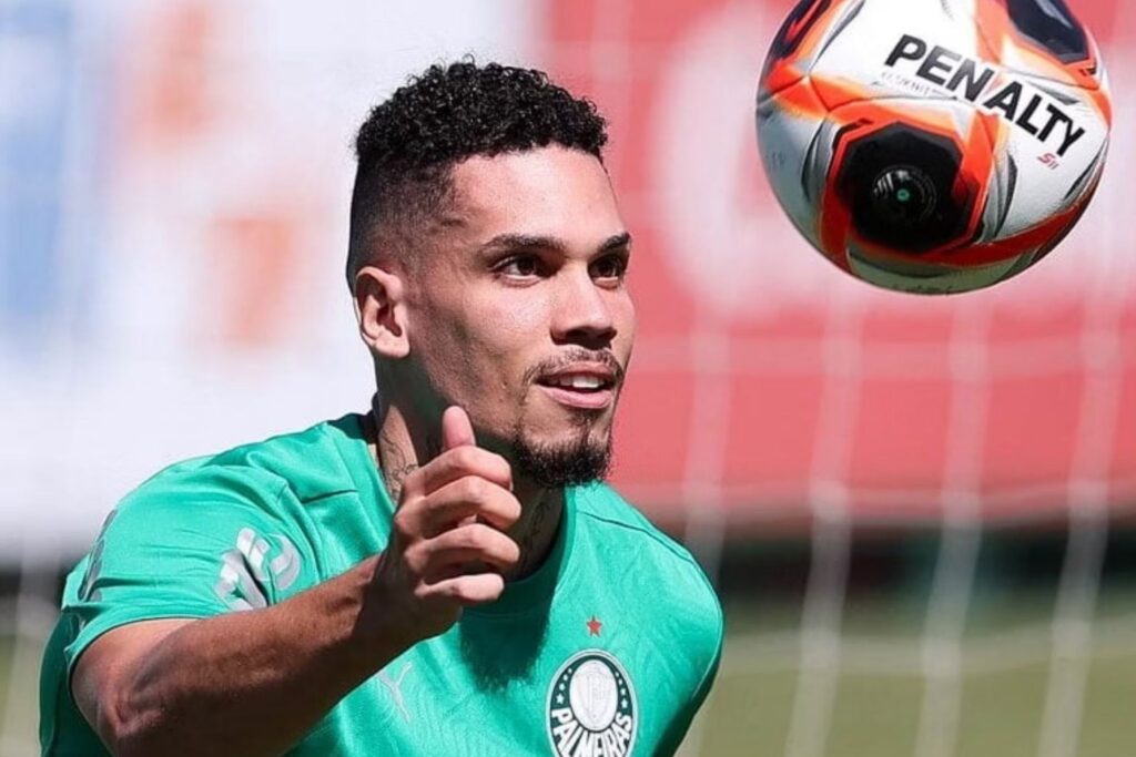 Paulinho em ação pelo Palmeiras