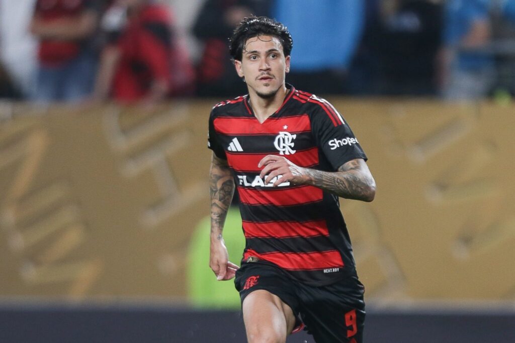 Pedro na estreia do Flamengo no Mundial