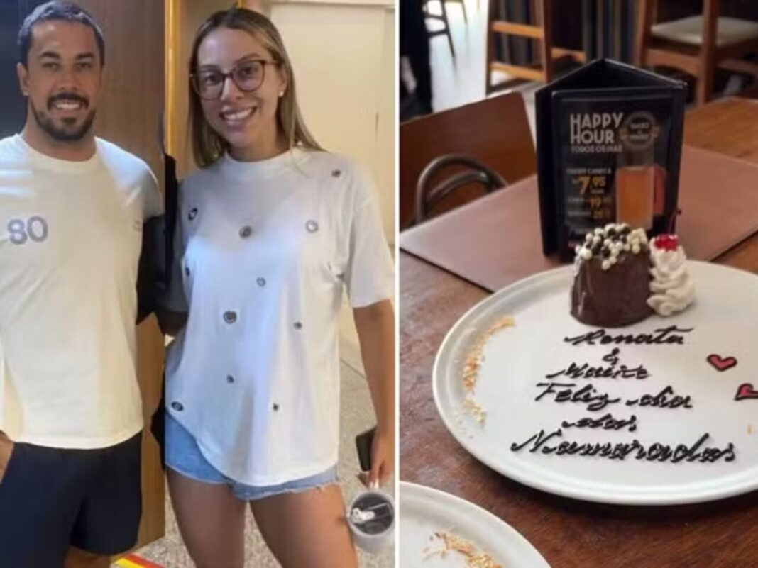 Casal da última edição do BBB, Renata e Maike passam Dia dos Namorados juntos