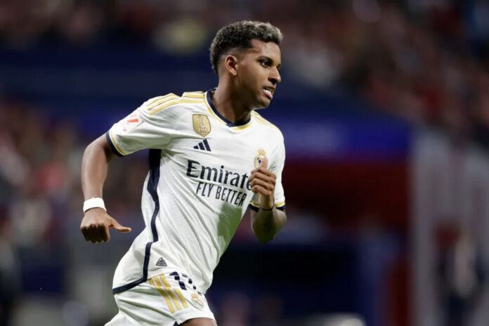 Rodrygo em ação pelo Real Madrid