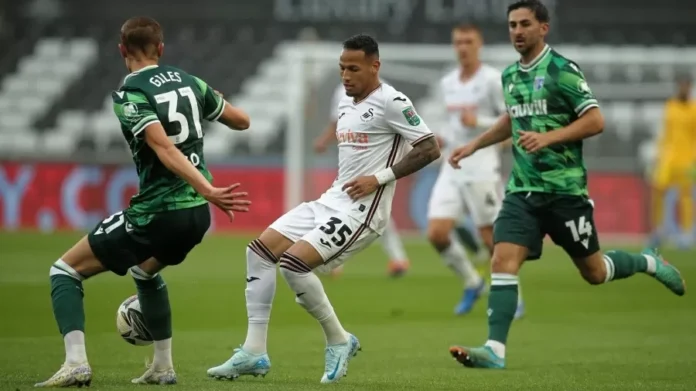 Ronald em ação pelo Swansea (Foto: Divulgação/Swansea)
