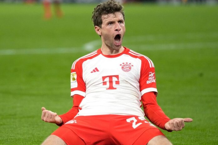 Thomas Muller em ação pelo Bayern de Munique