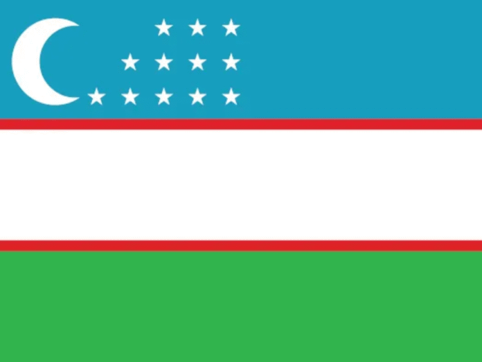 Bandeira do Uzbequistão, país que deu carros de R$ 320 mil para jogadores por vaga na Copa do Mundo 2026 (Foto: Reprodução)