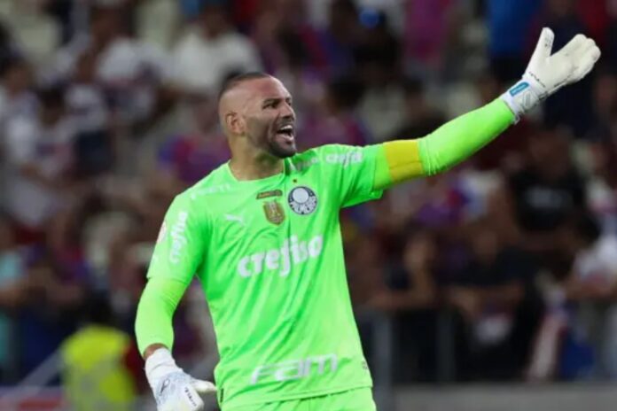 Weverton em ação no Palmeiras