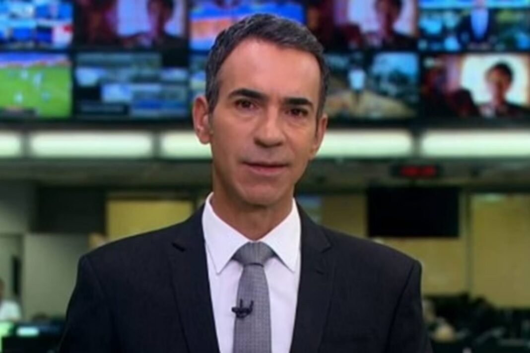 Atitude de César Tralli a novo colega da Globo repercute e gera debate na web