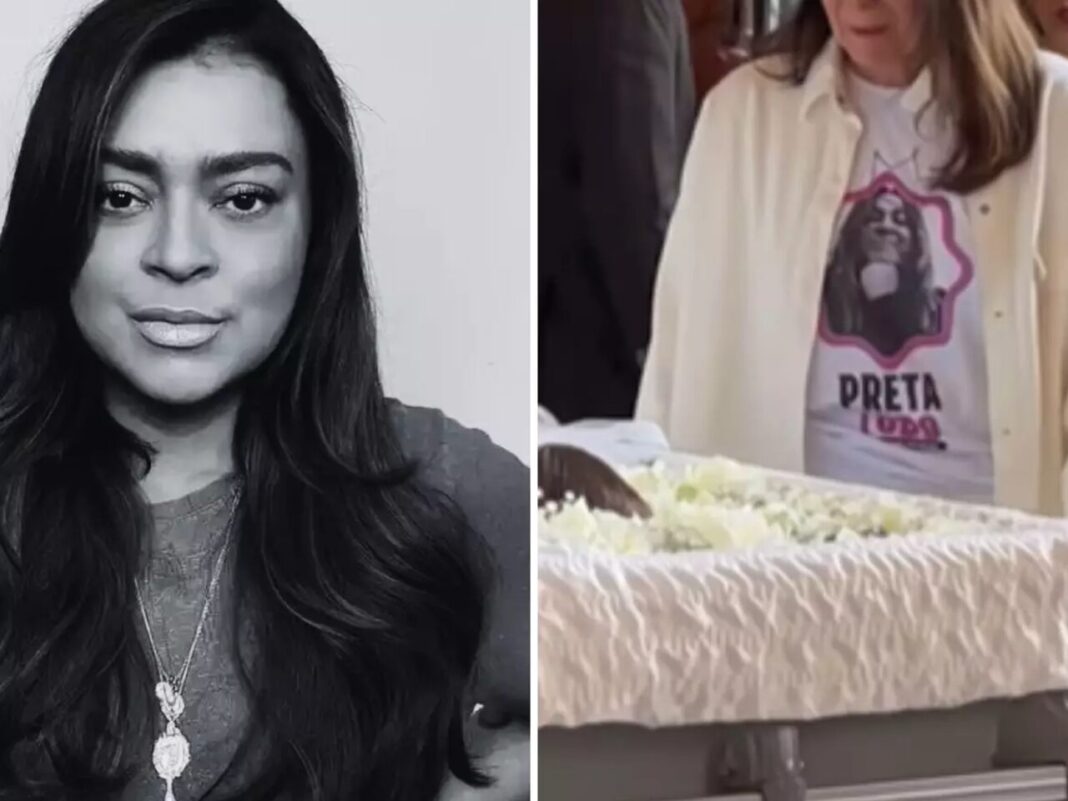 Amigos e familiares prestam homenagem marcante no velório de Preta Gil