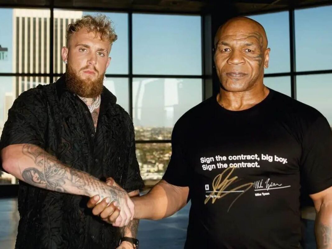 Jake Paul e Mike Tyson apostam 5 milhões em luta entre Katie Taylor e Amanda Serrano