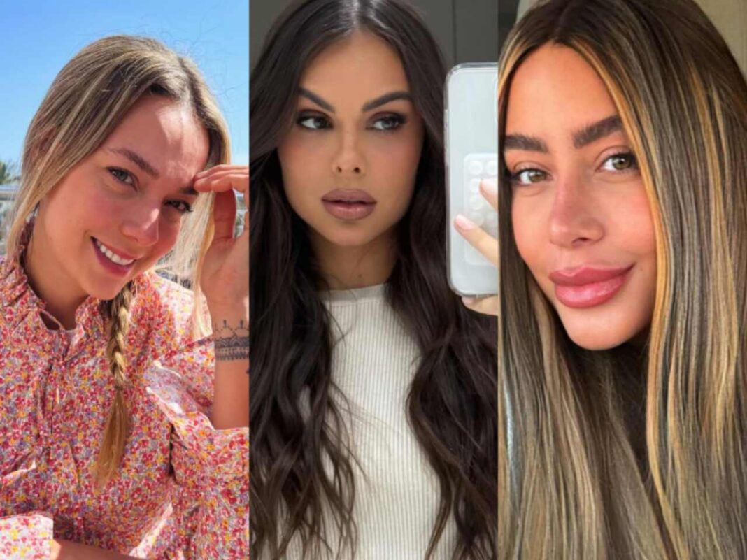 Irmã de Neymar, Rafaella Santos se encontra com ex-parceiras do craque