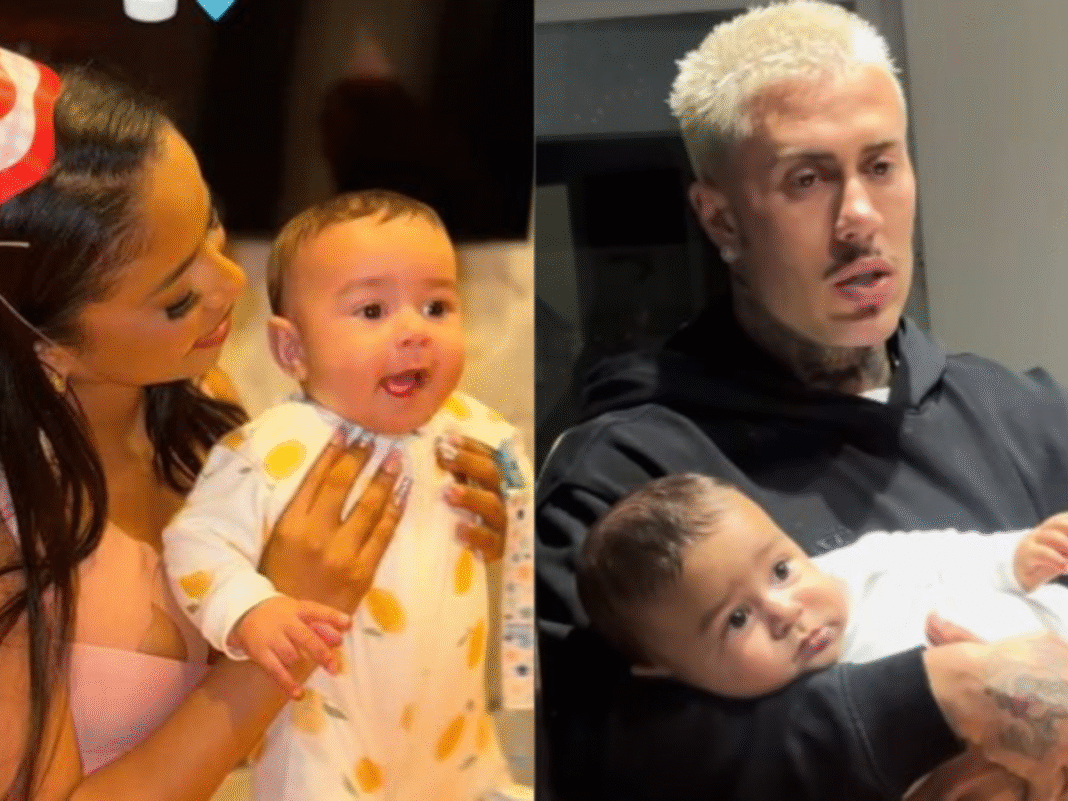 Separados, Lorena e MC Daniel celebram mêsversário do filho