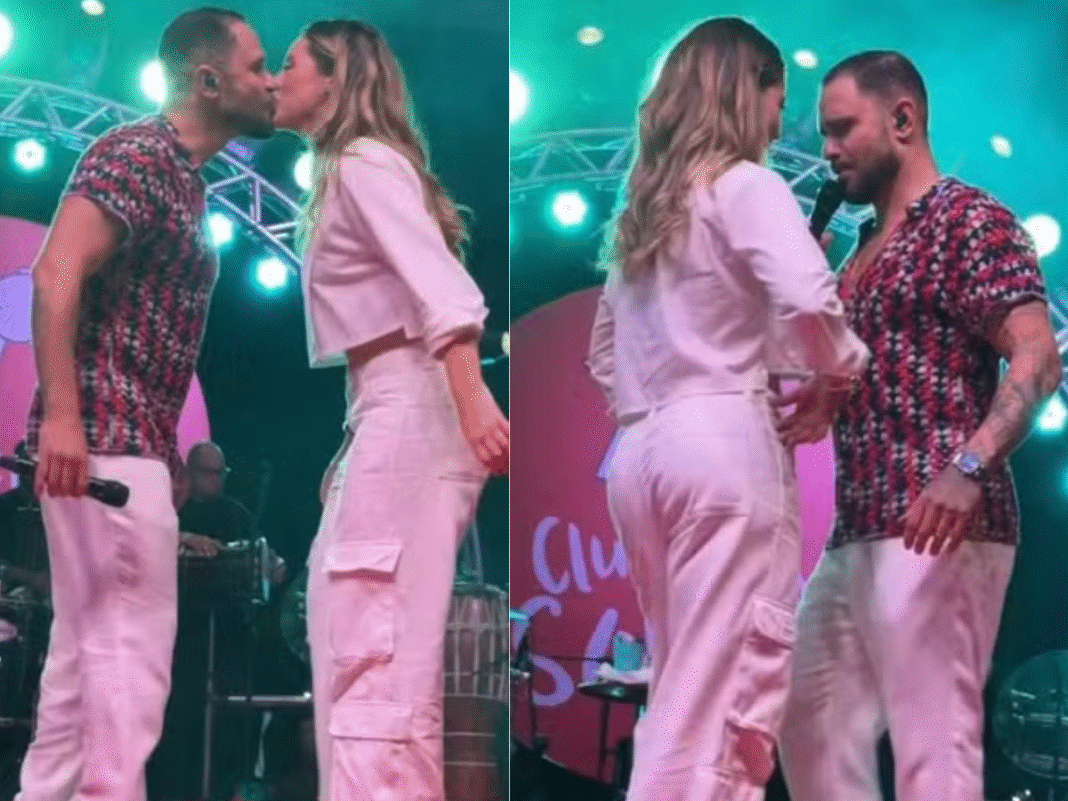 Paolla Oliveira sobe no palco e encanta durante show de Diogo Nogueira