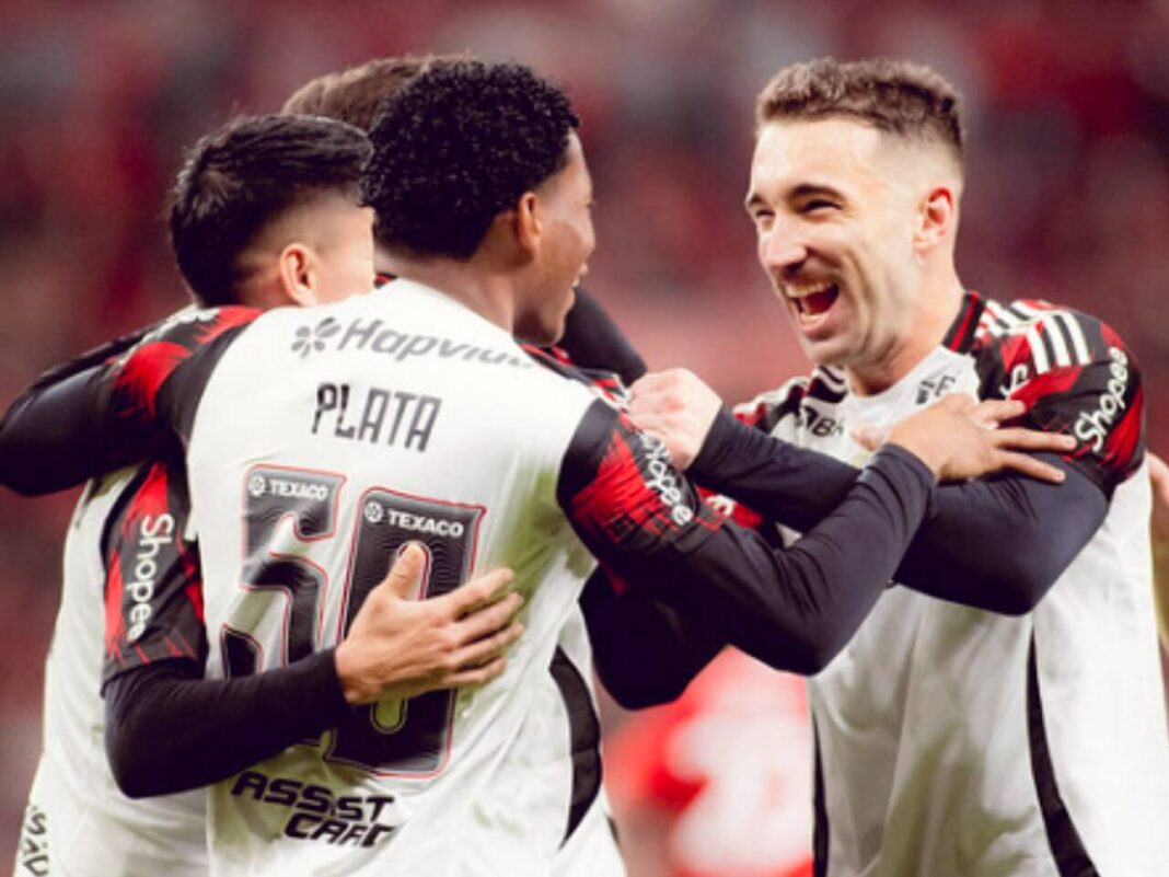 Flamengo volta a marcar três gols no Beira-Rio após 23 anos