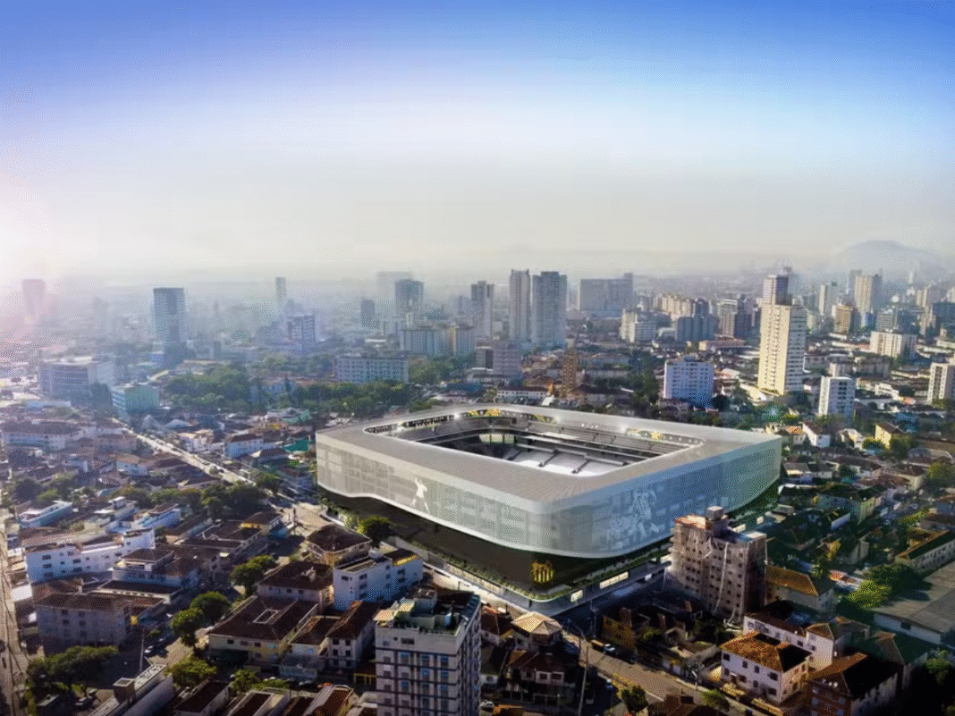 Veja as fotos do projeto da nova Vila Belmiro, estádio do Santos