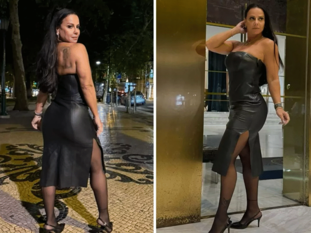 Aos 50, Viviane Araújo surge radiante e responde críticas com bom humor