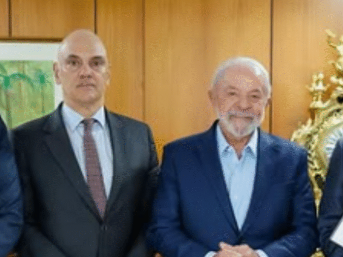 Lula e Alexandre de Moraes (Foto: Reprodução/Instagram)