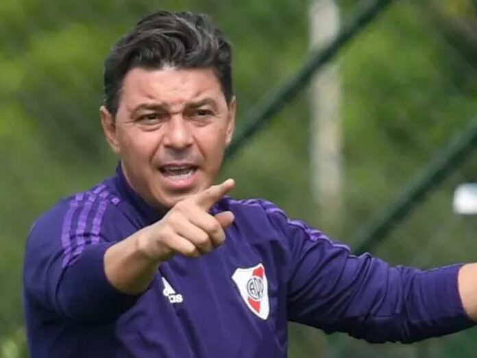 Marcelo Gallardo em treino pelo River Plate (Foto: Divulgação)